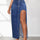 High Rise Slit Denim Skirt | Hanalas