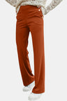 Decorative Button High Rise Pants | Hanalas