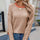 Striped Contrast Round Neck Long Sleeve Sweater | Hanalas