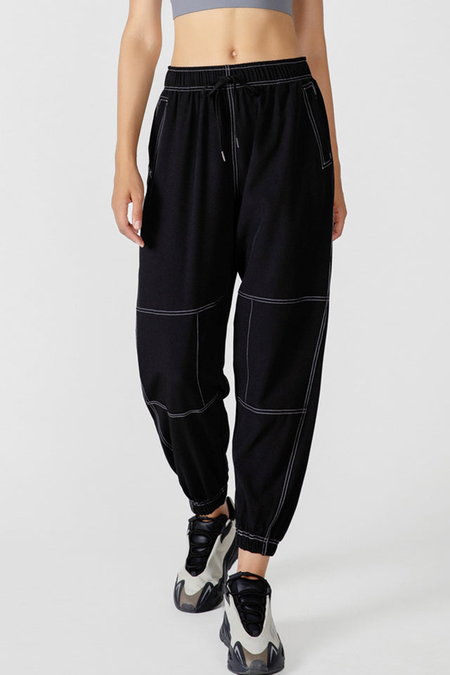 Basic Bae Drawstring Joggers with Pockets | Hanalas