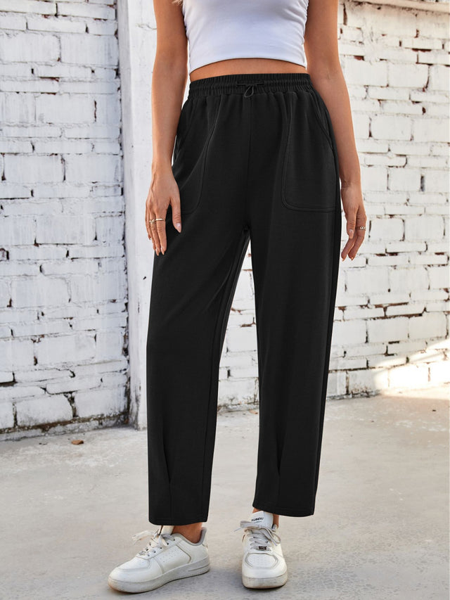 Lovelet Drawstring Pants with Pockets | Hanalas