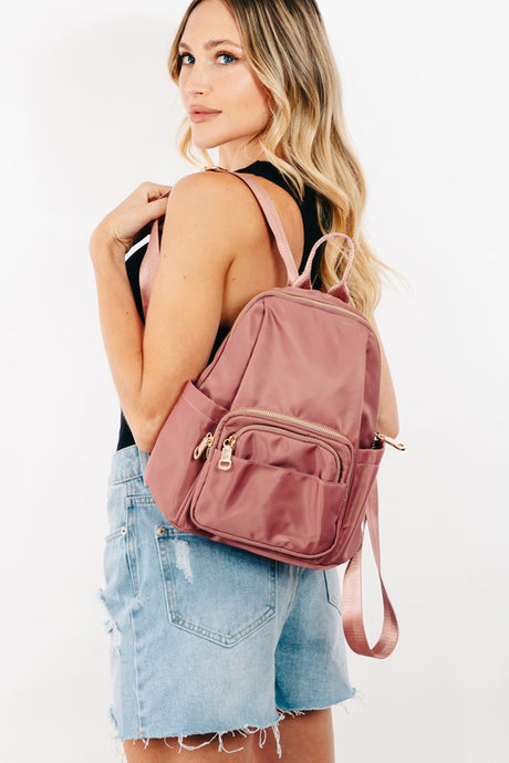 Fame Multi Pocket Nylon Backpack Bag | Hanalas