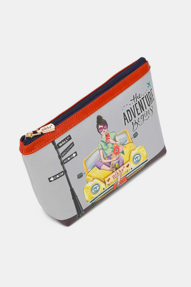 Nicole Lee USA Printed Large Cosmetic Pouch | Hanalas