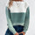 Color Block Drop Shoulder Long Sleeve Sweater | Hanalas