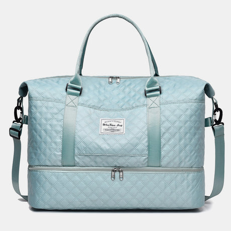 Diamond Grid Oxford Cloth Oversize Travel Bag | Hanalas