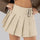 Buckle Decor Pleated Mini Skirt | Hanalas