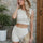 Eyelet Round Neck Tank and shorts Sweater Set | Hanalas
