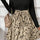 Printed Tie Waist Mock Neck Long Sleeve Dress Trendsi Hanalas