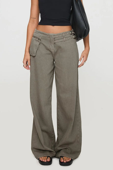 Wide Leg Jeans with Pockets | Hanalas