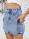 Cargo Denim Skirt | Hanalas