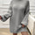 Devine Mock Neck Long Sleeve Mini Sweater Dress | Hanalas