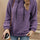 Drawstring Long Sleeve Fuzzy Hoodie Trendsi Hanalas