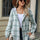 Drawstring Plaid Button Up Hooded Jacket Trendsi Hanalas