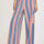 Umgee Peace Sign Patch Striped Wide Leg Pants | Hanalas