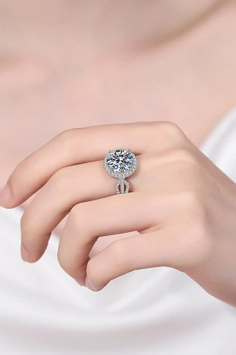 5 Carat Moissanite 925 Sterling Silver Ring | Hanalas