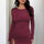 Side Drawstring Round Neck Long Sleeve Dress Trendsi Hanalas