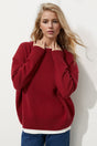 Basic Bae Round Neck Dropped Shoulder Long Sleeve Sweater Trendsi Hanalas