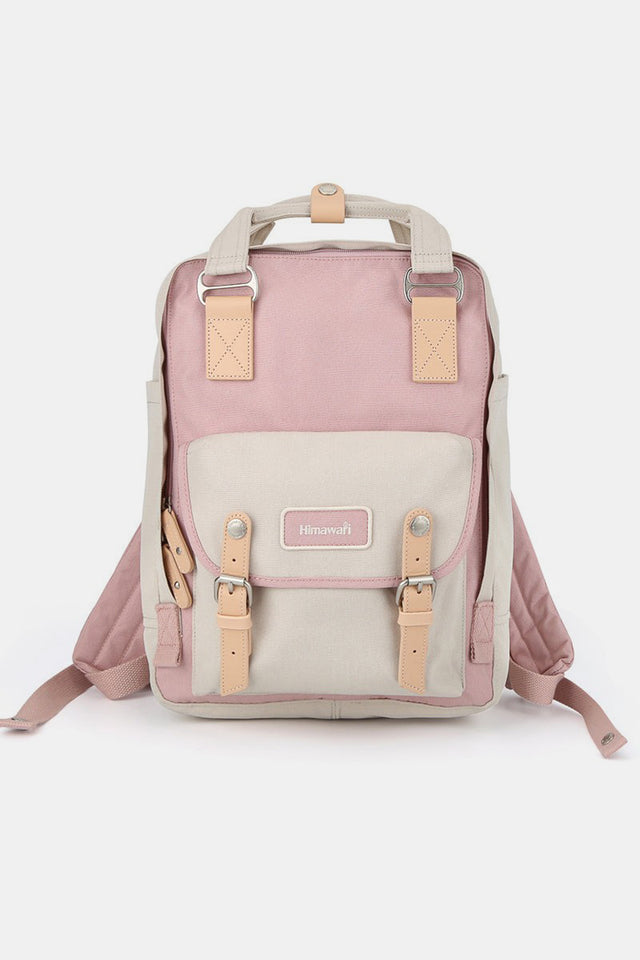 Himawari Contrast Water and Scratch-Resistant Nylon Backpack Bag Trendsi Hanalas