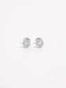 925 Sterling Silver Zircon Star Stud Earrings