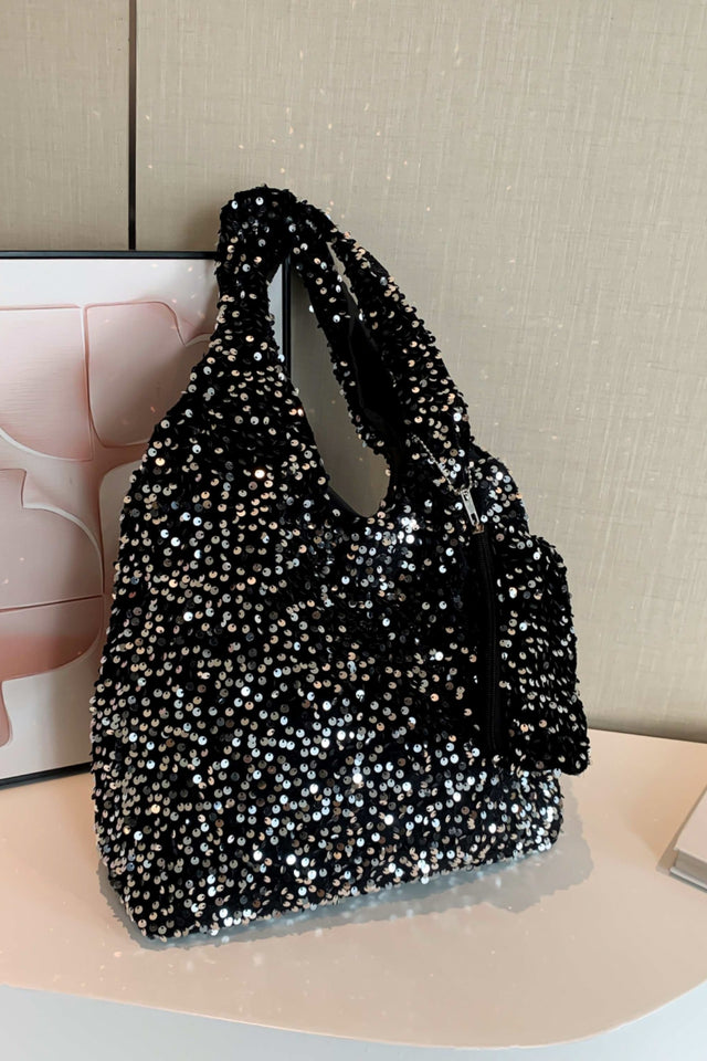 Sequin Polyester Handbag | Hanalas