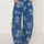 Flower Print Wide Leg Jeans | Hanalas