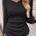 Full Size Ruched V-Neck Long Sleeve T-Shirt | Hanalas