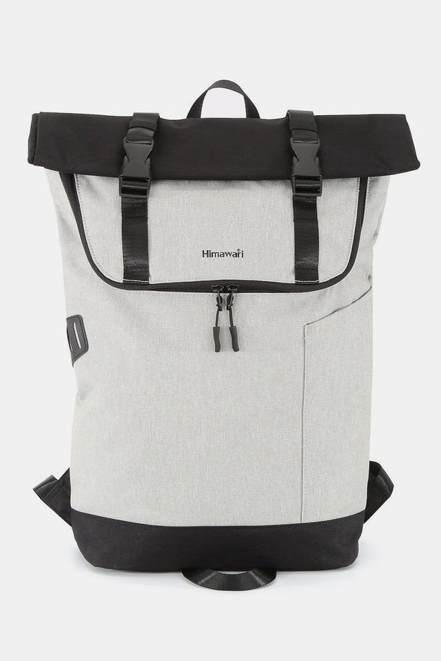 Himawari Contrast Waterproof Canvas Backpack Bag | Hanalas