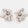 Alloy Rhinestone Flower Stud Earrings | Hanalas