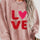 Valentine’s Day LOVE Round Neck Long Sleeve Sweatshirt | Hanalas