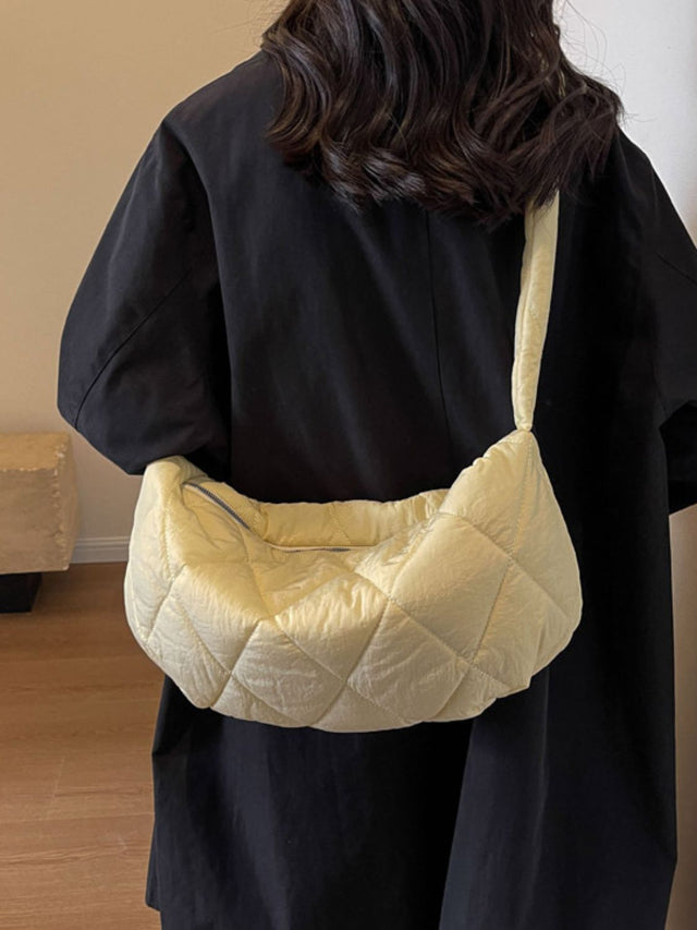 Quilted Polyester Crossbody Bag Trendsi Hanalas