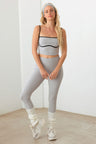 Le Lis Ribbed Crop Cami and High Waist Brushed Leggings Set | Hanalas