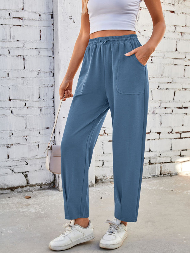 Lovelet Drawstring Pants with Pockets | Hanalas