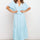 Tied Back Tiered Short Sleeve Midi Dress | Hanalas