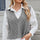 Cable-Knit V-Neck Sweater Vest | Hanalas