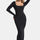 Basic Bae Built-In Shapewear Square Neck Long Sleeve Maxi Dress Trendsi Hanalas