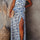 Printed Tied Maxi Cami Dress | Hanalas
