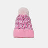 Thermal Knit Hat with Pompom