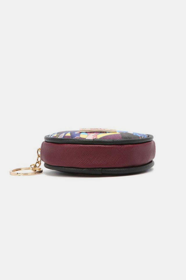 Nicole Lee USA Keychain Round Coin Purse | Hanalas