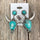 Artificial Turquoise Alloy Cow Head Earrings | Hanalas