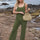 Hollow Out Round Neck Top and Pants Sweater Cover Up Set | Hanalas