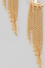 Fame Mini Chain Dangle Fringe Earrings