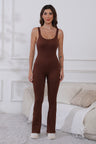 Scoop Neck Wide Strap Active Jumpsuit Trendsi Hanalas