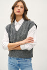 Be Cool Cable Knit V-Neck Sweater Vest Trendsi Hanalas