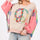 SAGE + FIG Full Size Contrast Peace Patch Dropped Shoulder Sweatshirt | Hanalas