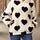 Fuzzy Heart Pocketed Dropped Shoulder Hoodie | Hanalas