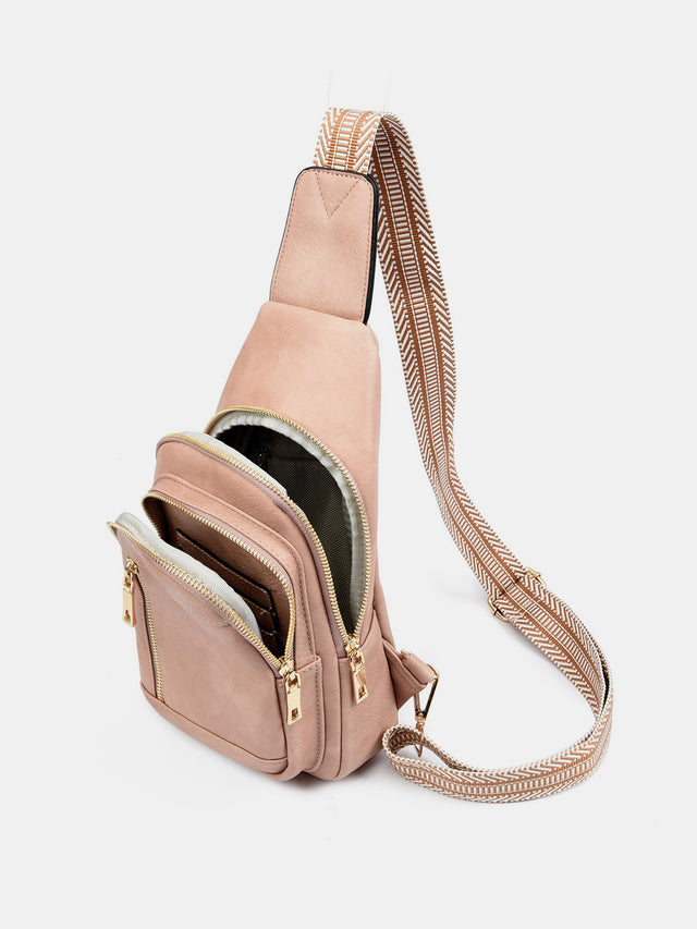 PU Leather Adjustable Strap Crossbody Bag Trendsi Hanalas