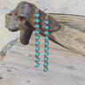 Artificial Turquoise Alloy Bar Earrings | Hanalas