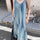 Gradient V-Neck Maxi Cami Dress | Hanalas