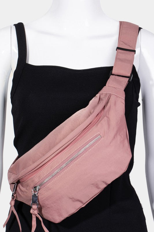 Fame Multi Pocket Nylon Crossbody Bag | Hanalas