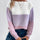 Color Block Drop Shoulder Long Sleeve Sweater | Hanalas